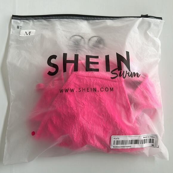 New SHEIN Swim BAE Tie Back Halter Triangle Bikini Swimsuit Women’s SIZE M - Picture 8 of 8